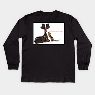 "...Rudy, would you guide my sleigh tonight?" Kids Long Sleeve T-Shirt